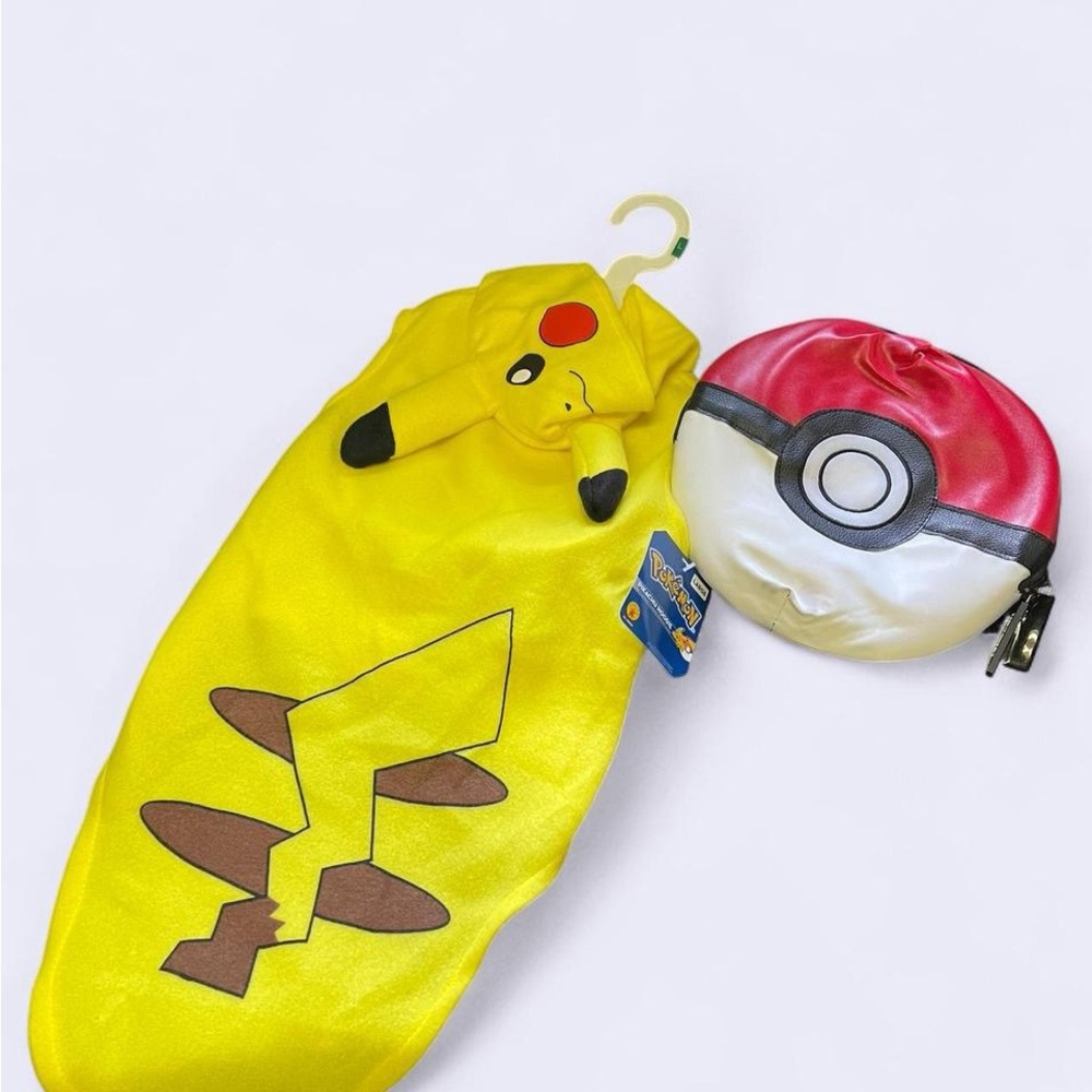 Pokemon - Pikachu Dog Costume with Pokeball Backpack